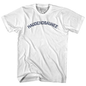 Haudenosaunee Womens Cotton Junior Cut T-Shirt - White