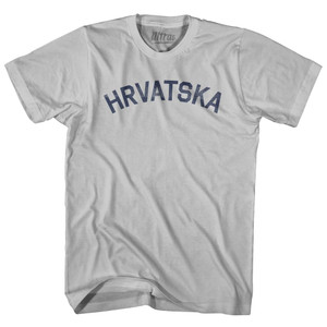 Hrvatska Adult Cotton T-Shirt - Cool Grey