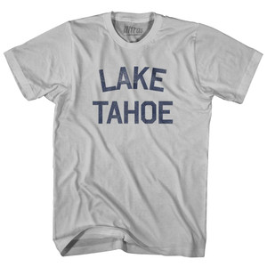 Lake Tahoe Adult Cotton T-Shirt - Cool Grey