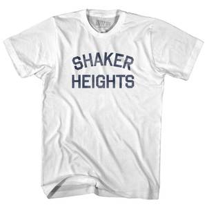 Shaker Heights Womens Cotton Junior Cut T-Shirt - White Shaker Heights Womens Cotton Junior Cut T-Shirt - White