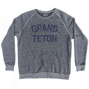 Grand Teton Adult Tri-Blend Sweatshirt-Athletic Grey