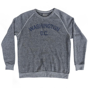 Washington DC Adult Tri-Blend Sweatshirt-Athletic Grey