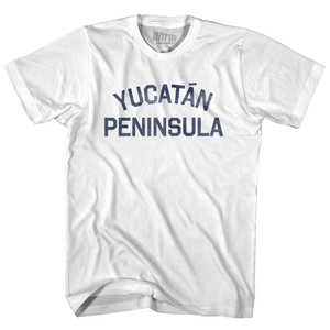 Yucatan Peninsula Adult Cotton T-Shirt - White