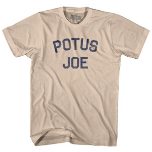 Potus Joe Adult Cotton T-Shirt - Creme