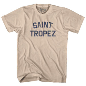 Saint Tropez Adult Cotton T-Shirt - Creme