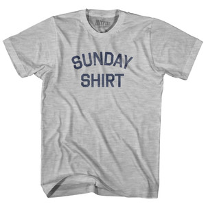 Sunday Shirt Womens Cotton Junior Cut T-Shirt - Grey Heather