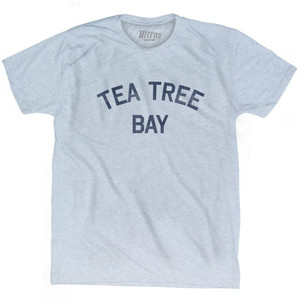 Tea Tree Bay Adult Tri-Blend T-Shirt - Athletic White