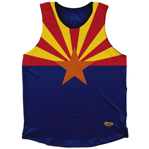 Arizona State Flag Athletic Tank Top - Blue Arizona State Flag Athletic Tank Top - Blue