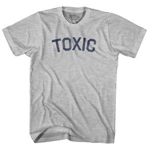 Toxic Adult Cotton T-Shirt - Grey Heather
