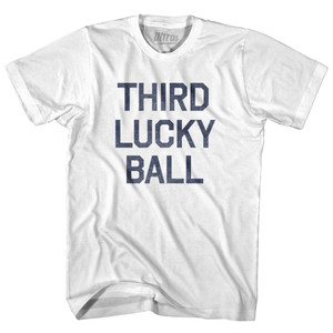 Third Lucky Ball Youth Cotton T-Shirt - White Third Lucky Ball Youth Cotton T-Shirt - White
