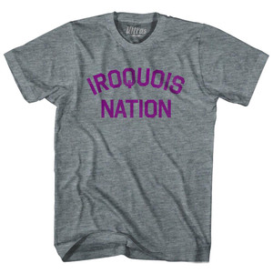 Iroquois Nation Adult Tri-Blend T-Shirt - Athletic Grey