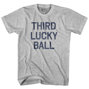 Third Lucky Ball Adult Cotton T-Shirt - Grey Heather Third Lucky Ball Adult Cotton T-Shirt - Grey Heather