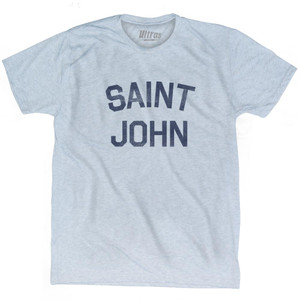 Saint John Adult Tri-Blend T-Shirt - Athletic White