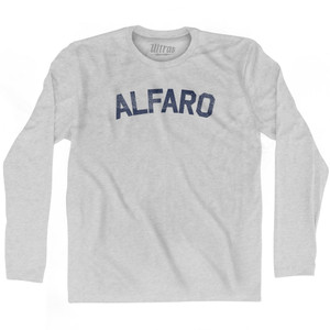 ALFARO Adult Cotton Long Sleeve T-shirt - Grey Heather