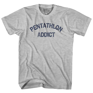 Pentathlon Addict Womens Cotton Junior Cut T-Shirt - Grey Heather