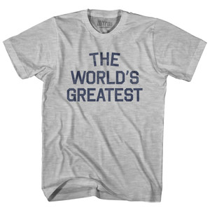 The World's Greatest Womens Cotton Junior Cut T-Shirt-Grey Heather