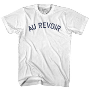 Au Revoir Adult Cotton T-Shirt - White