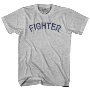 Fighter Adult Cotton T-Shirt - Grey Heather
