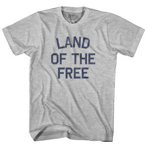 Land Of The Free Youth Cotton T-Shirt - Grey Heather