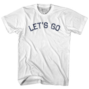 Let's Go Youth Cotton T-Shirt-White Let's Go Youth Cotton T-Shirt-White