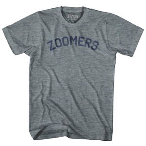 Zoomers Womens Tri-Blend Junior Cut T-Shirt - Athletic Grey