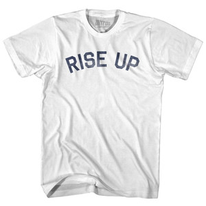 Rise Up Womens Cotton Junior Cut T-Shirt - White