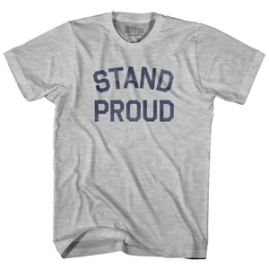 Stand Proud Womens Cotton Junior Cut T-Shirt - Grey Heather Stand Proud Womens Cotton Junior Cut T-Shirt - Grey Heather