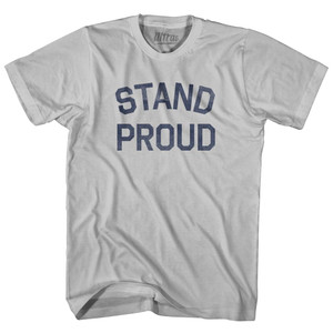 Stand Proud Adult Cotton T-Shirt - Cool Grey
