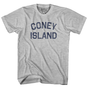 Coney Island Womens Cotton Junior Cut T-Shirt - Grey Heather Coney Island Womens Cotton Junior Cut T-Shirt - Grey Heather