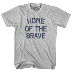 Home Of The Brave Womens Cotton Junior Cut T-Shirt - Grey Heather