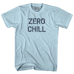 Zero Chill Adult Cotton T-Shirt - Light Blue