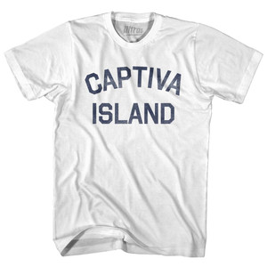 Captiva Island Adult Cotton T-Shirt-White
