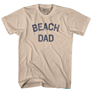 Beach Dad Adult Cotton T-Shirt - Creme
