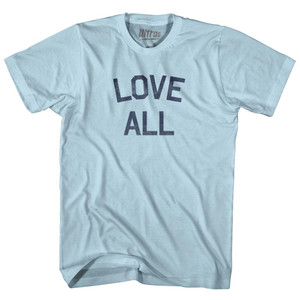 Love All Adult Cotton T-Shirt - Light Blue