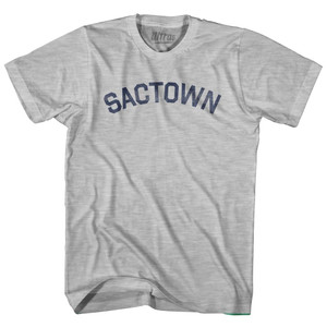 Sactown Womens Cotton Junior Cut T-Shirt - Grey Heather