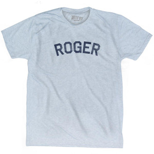 Roger Adult Tri-Blend T-Shirt - Athletic White
