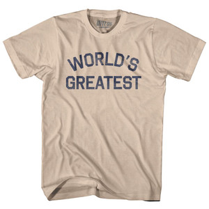 World's Greatest Adult Cotton T-Shirt - Creme