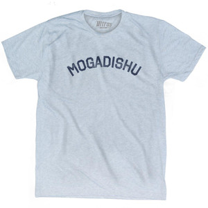 Mogadishu Adult Tri-Blend T-Shirt - Athletic White
