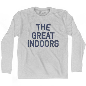 The Great Indoors Adult Cotton Long Sleeve T-Shirt - Grey Heather The Great Indoors Adult Cotton Long Sleeve T-Shirt - Grey Heather