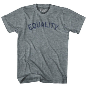 Equality Womens Tri-Blend Junior Cut T-Shirt - Athletic Grey