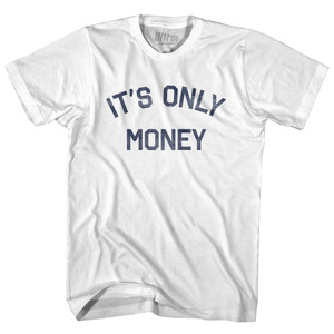 Its Only Money Womens Cotton Junior Cut T-Shirt - White