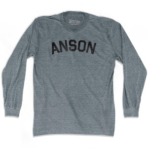 Anson Adult Tri-Blend Long Sleeve T-Shirt - Athletic Grey