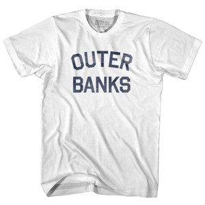Outer Banks Womens Cotton Junior Cut T-Shirt - White