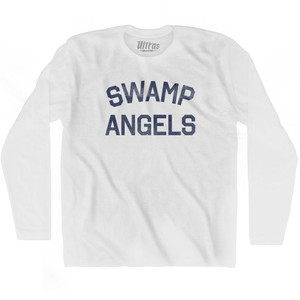 Swamp Angels Adult Cotton Long Sleeve T-Shirt-White