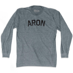Aron Adult Tri-Blend Long Sleeve T-Shirt - Athletic Grey
