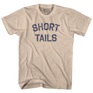 Short Tails Adult Cotton T-Shirt-Creme