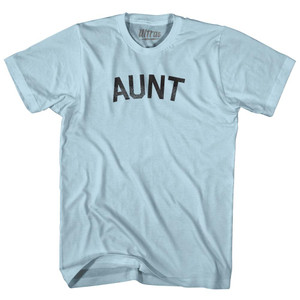 Aunt Adult Cotton T-Shirt - Light Blue