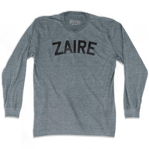 Zaire Adult Tri-Blend Long Sleeve T-Shirt - Athletic Grey