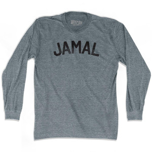 Jamal Adult Tri-Blend Long Sleeve T-Shirt - Athletic Grey
