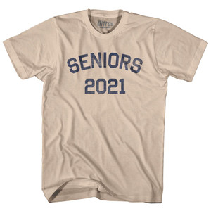 Seniors 2021 Adult Cotton T-shirt - Creme